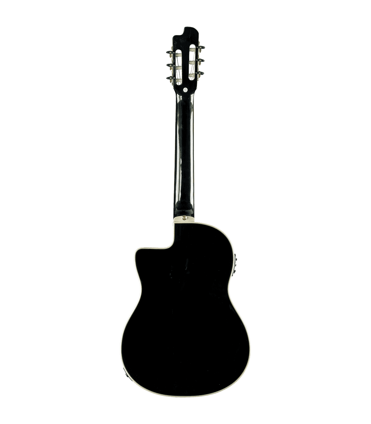 Guitare Classique Electro EKO NXT-N100CWE-BLK Nylon - cutaway See Through  Black