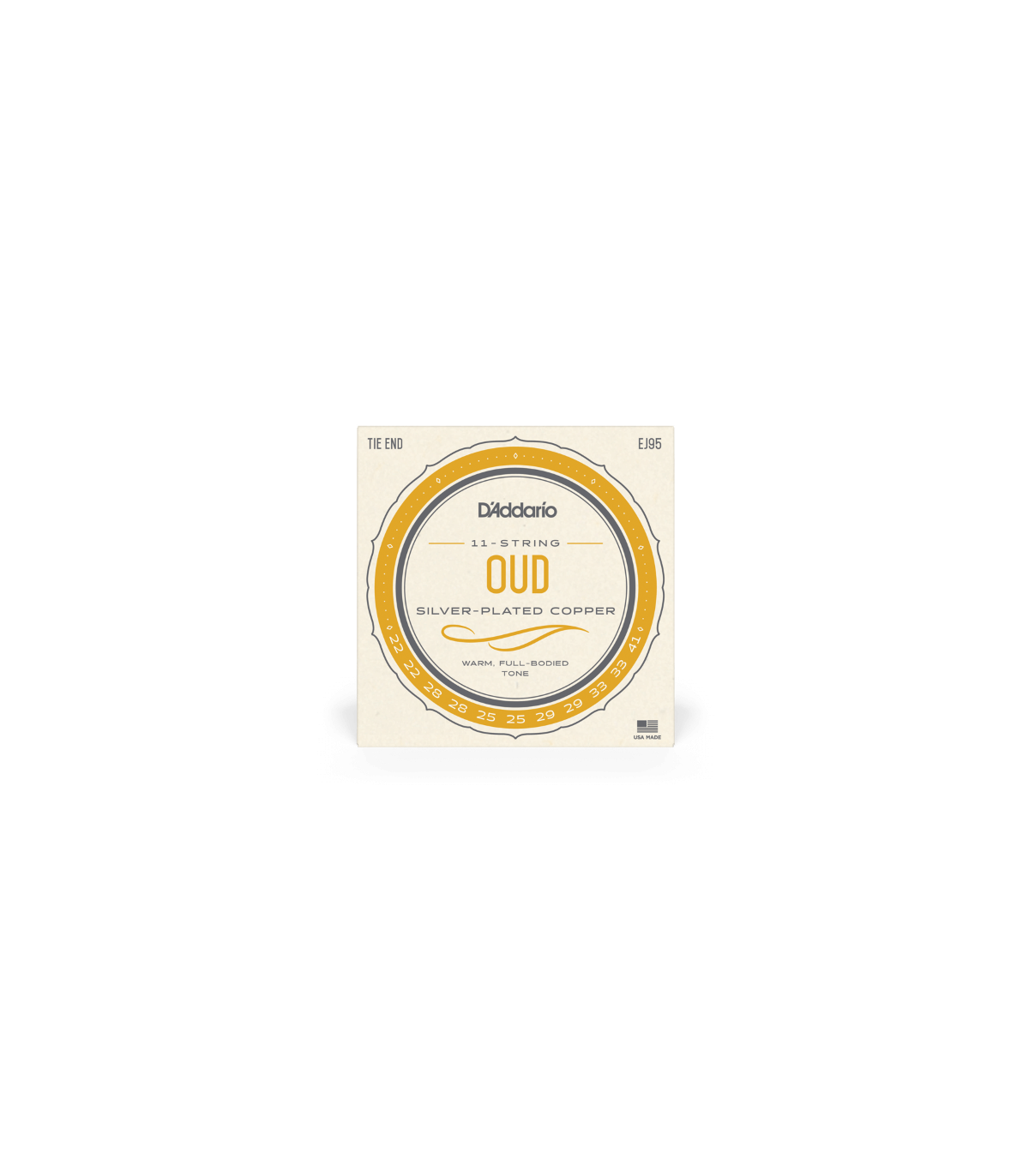 Set Di 11 Corde Per Oud D'Addario EJ95 - Nuovo, Made In USA