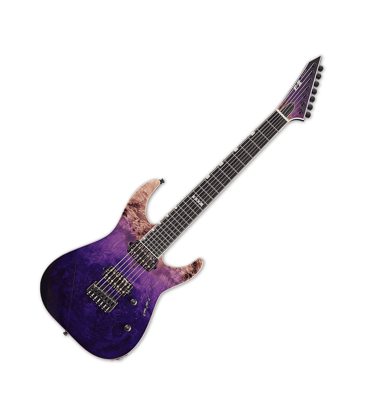 Guitare Electrique 7 cordes ESP 2MII7NTHS-PRNFD - M-II - Purple Natural Fade