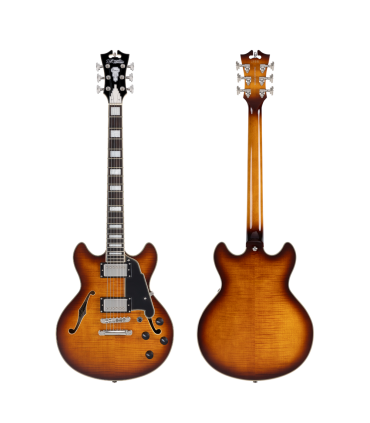 Guitare Electrique D'ANGELICO PREMIER MINI DC DARK ICED TEA