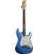 Guitare Electrique EKO GEE S300BLU-VN - Visual Note (LED + appli) - Type S - Metallic Blue Visual Note