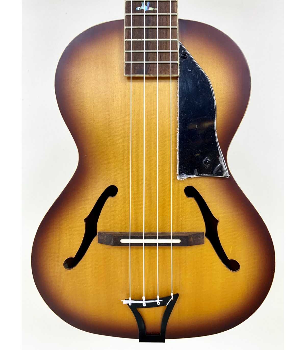 Ukulele Jazz Tenor Kala KAJTEHBC Honey Burst Noir + Etui SoftCase