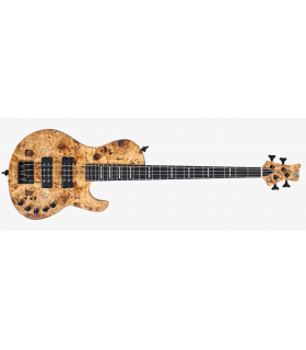 Basse Électrique Woodbrass PB100 Noire - Guitare Basse Polyvalente Pour Débutants, Corps Frêne, Touche Érable, Micro Split P